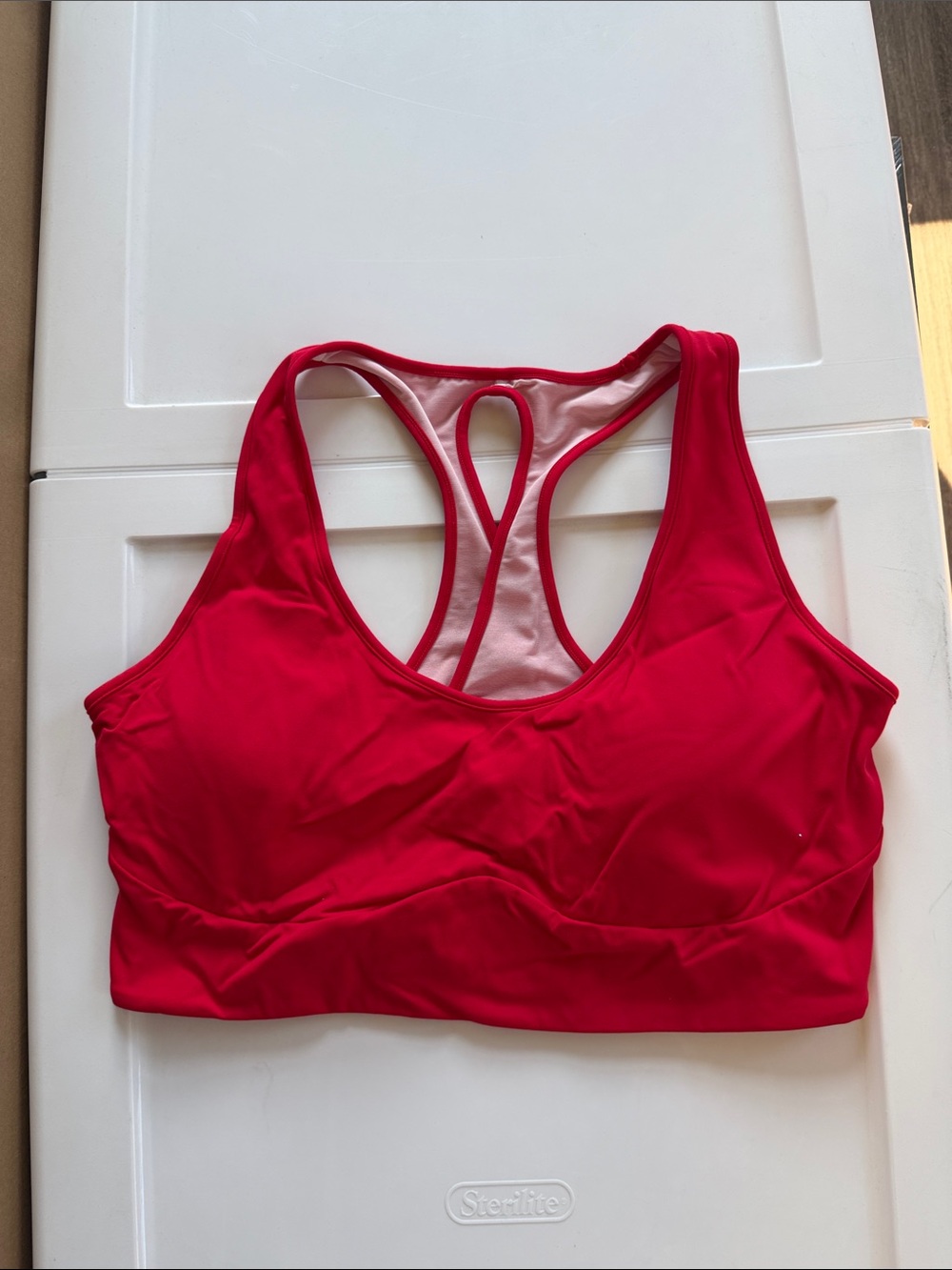 Halara Red Racerback Sports Bra - Women Intimates & Sleepwear